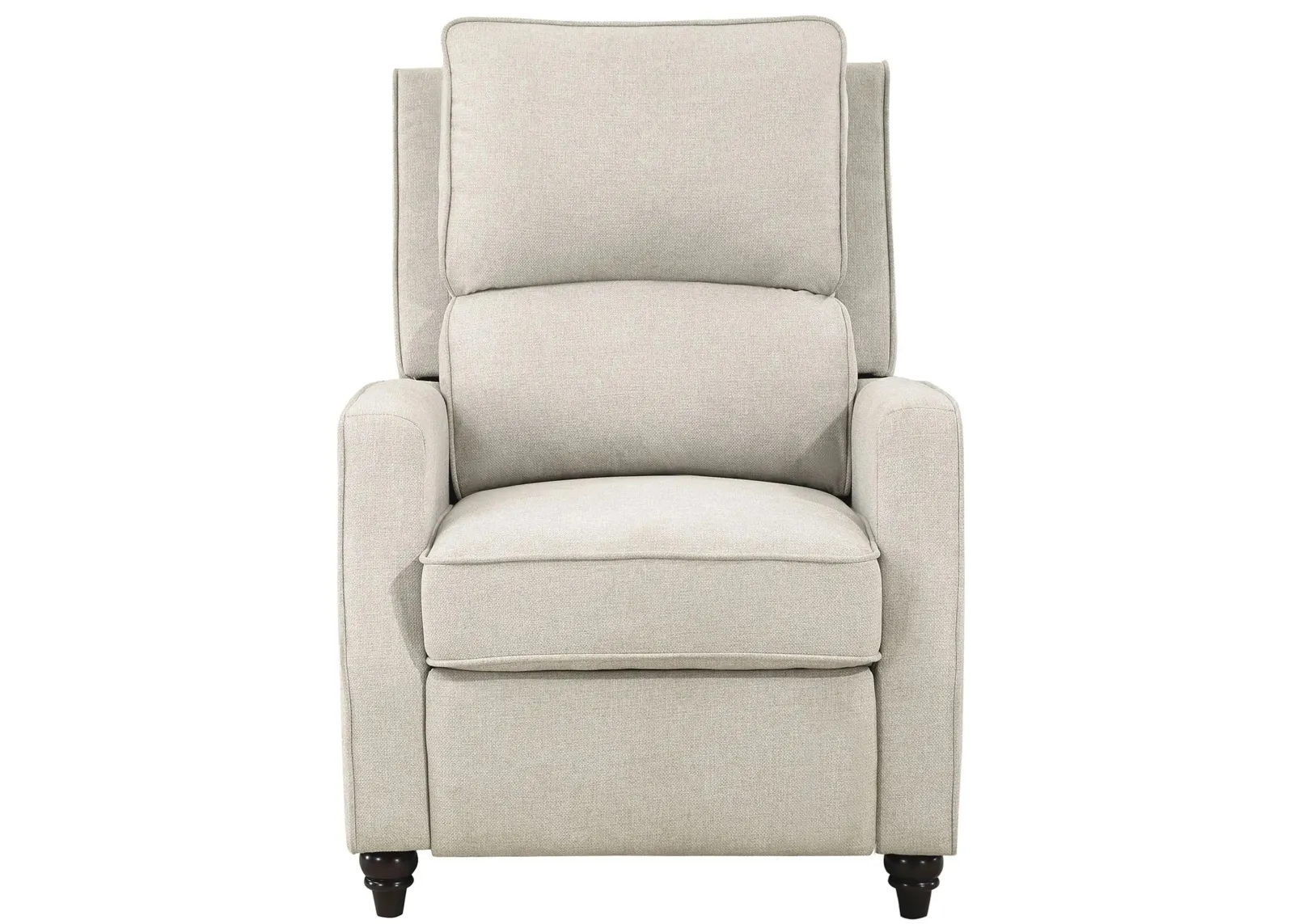 Adahlia Push Back Recliner in Beige by Homelegance