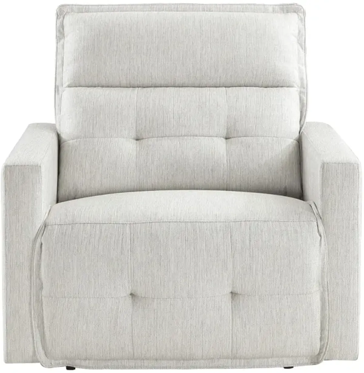 Fitch Power Reclining Chair in White by Homelegance