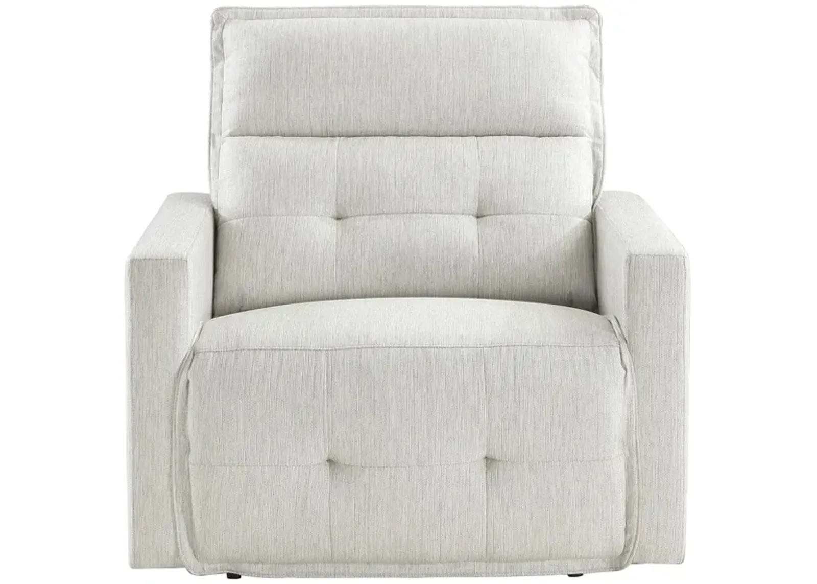 Fitch Power Reclining Chair in White by Homelegance