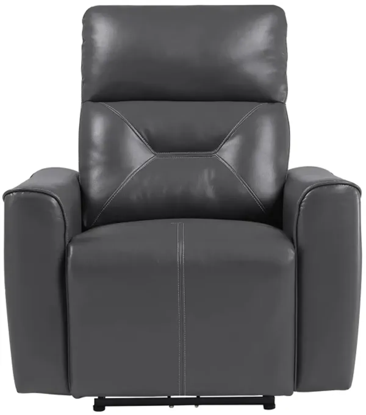 Sonata Power Reclining Chair in Dark Gray by Homelegance