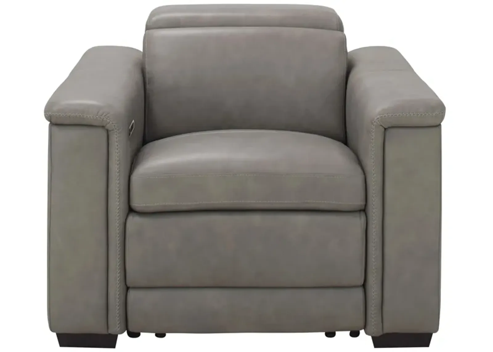 Finnegan Power Recliner w/ Power Headrest in Gray by Bernhardt