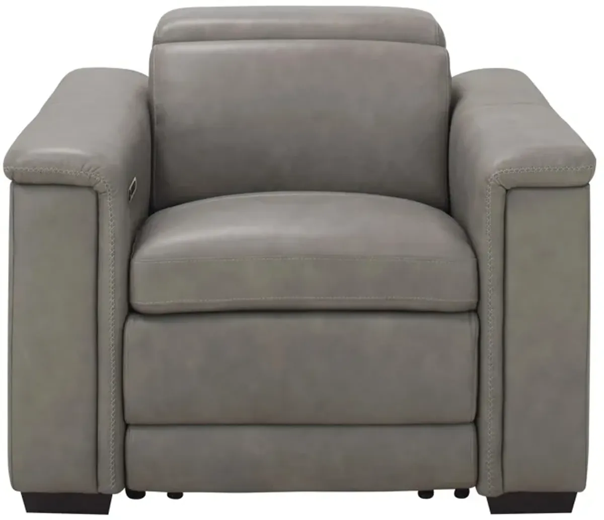 Finnegan Power Recliner w/ Power Headrest in Gray by Bernhardt