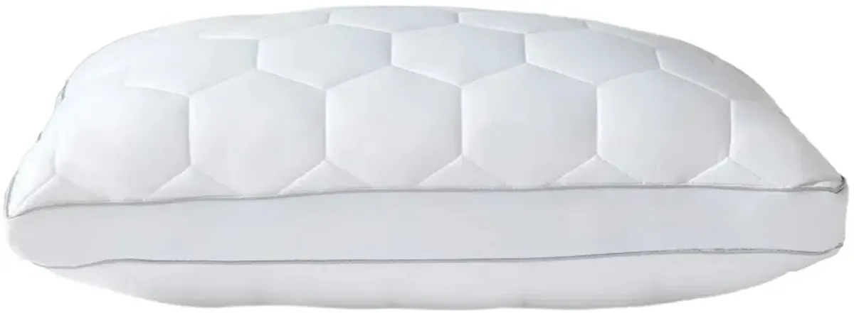 Elevated Performance by Sheex King Side Sleeper Pillow in White by Sheex Inc