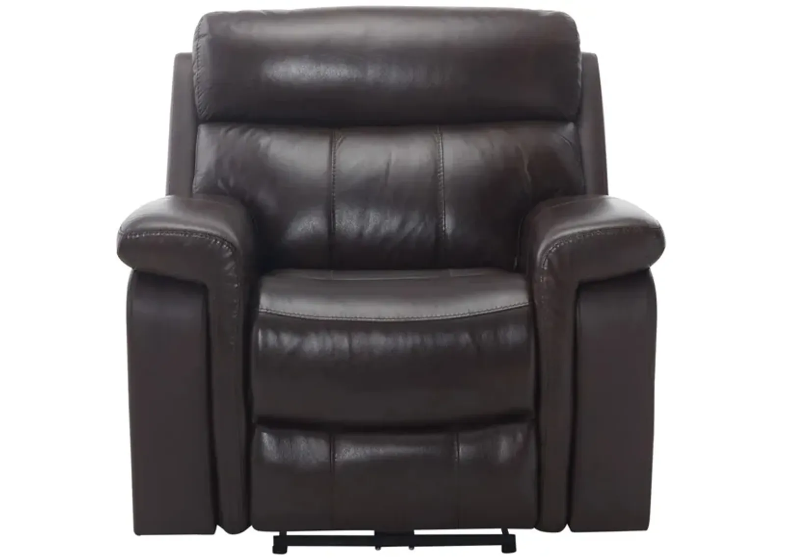 Xander Leather Power Recliner in Brown by Davis Intl.