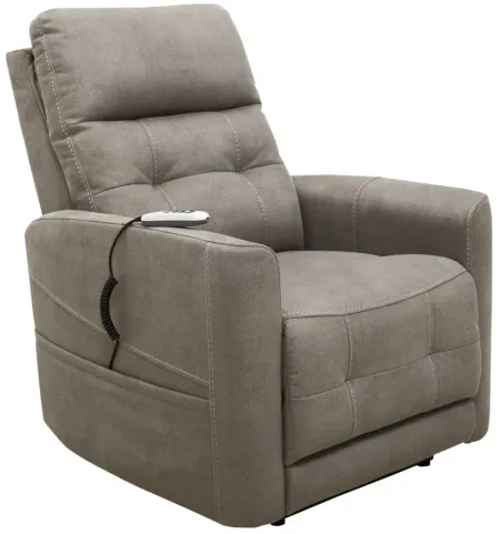 Laverne Microfiber Power Lift Recliner in Dove by Bellanest