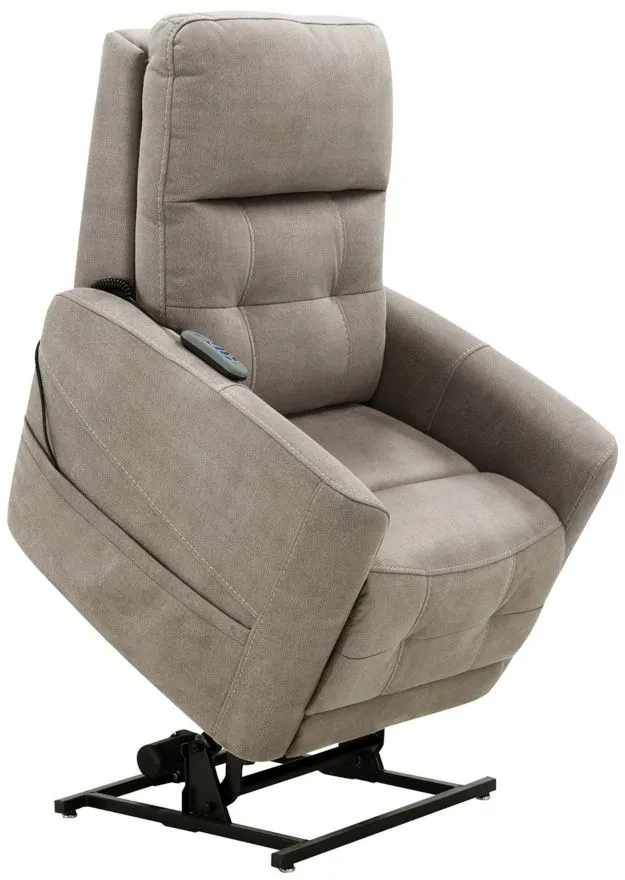 Laverne Microfiber Power Lift Recliner In Dove By Bellanest 4226