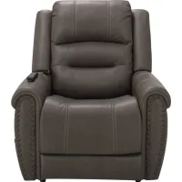 Gerard Power Lift Recliner with Power Headrest and Power Lumbar in Brown by Flexsteel
