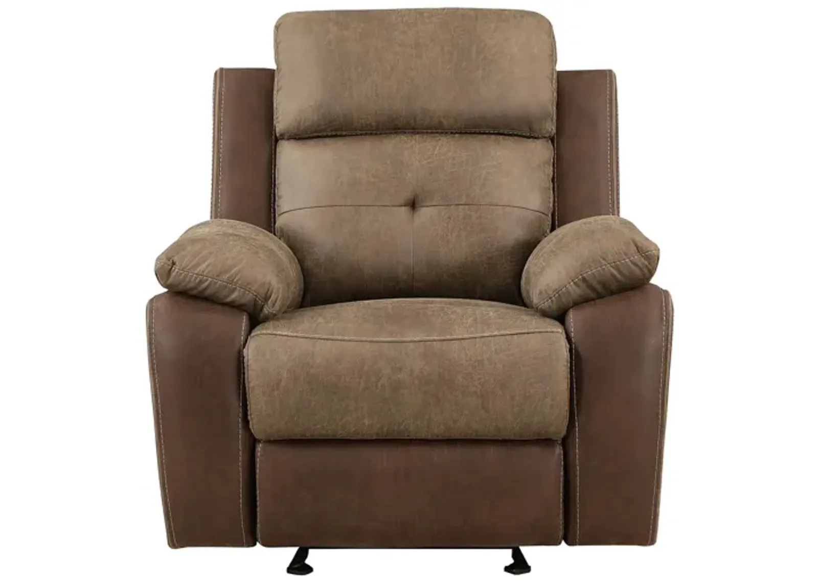 Pebble Glider Reclining Chair in Brown by Homelegance