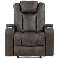 Donegal Power Reclining Chair in Brown;Gray by Homelegance