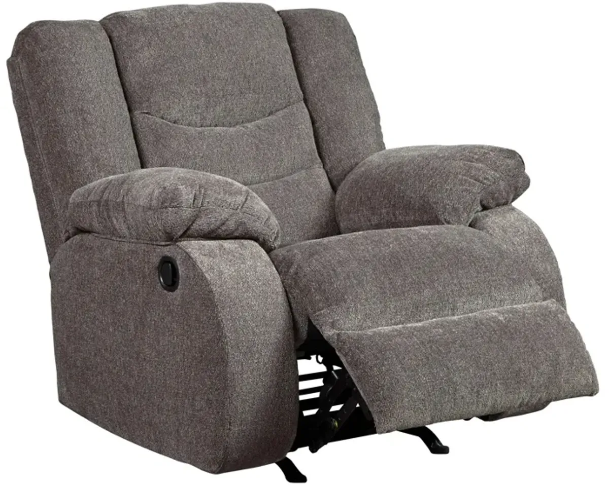 Southgate Rocker Recliner in Grey by Ashley Furniture