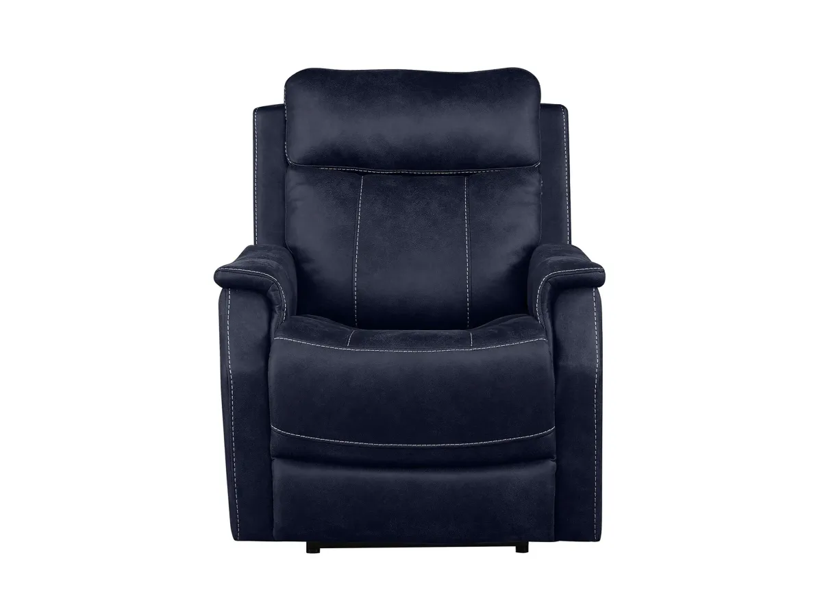 Valencia Dual Power Recliner in Ocean by Steve Silver Co.