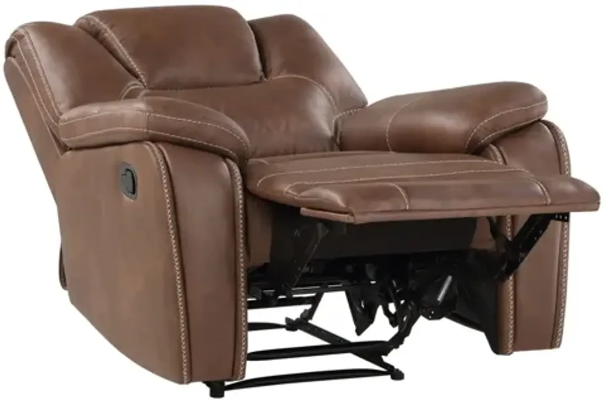 Katrine Manual Recliner in Brown by Steve Silver Co.