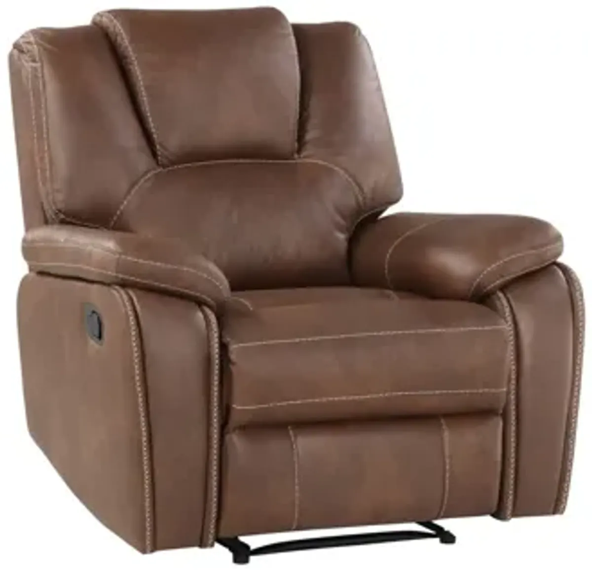 Katrine Manual Recliner in Brown by Steve Silver Co.