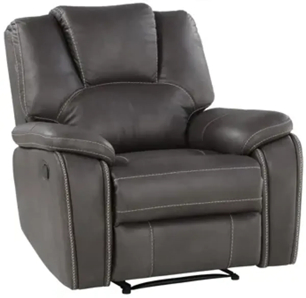 Katrine Manual Recliner in Charcoal by Steve Silver Co.