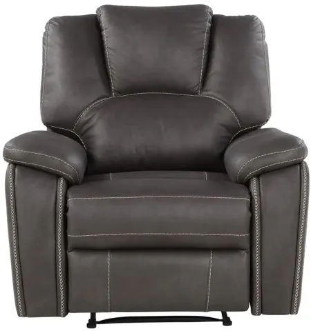 Katrine Manual Recliner in Charcoal by Steve Silver Co.
