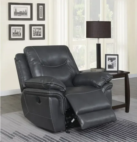 Isabella Recliner Chair in Gray by Steve Silver Co.