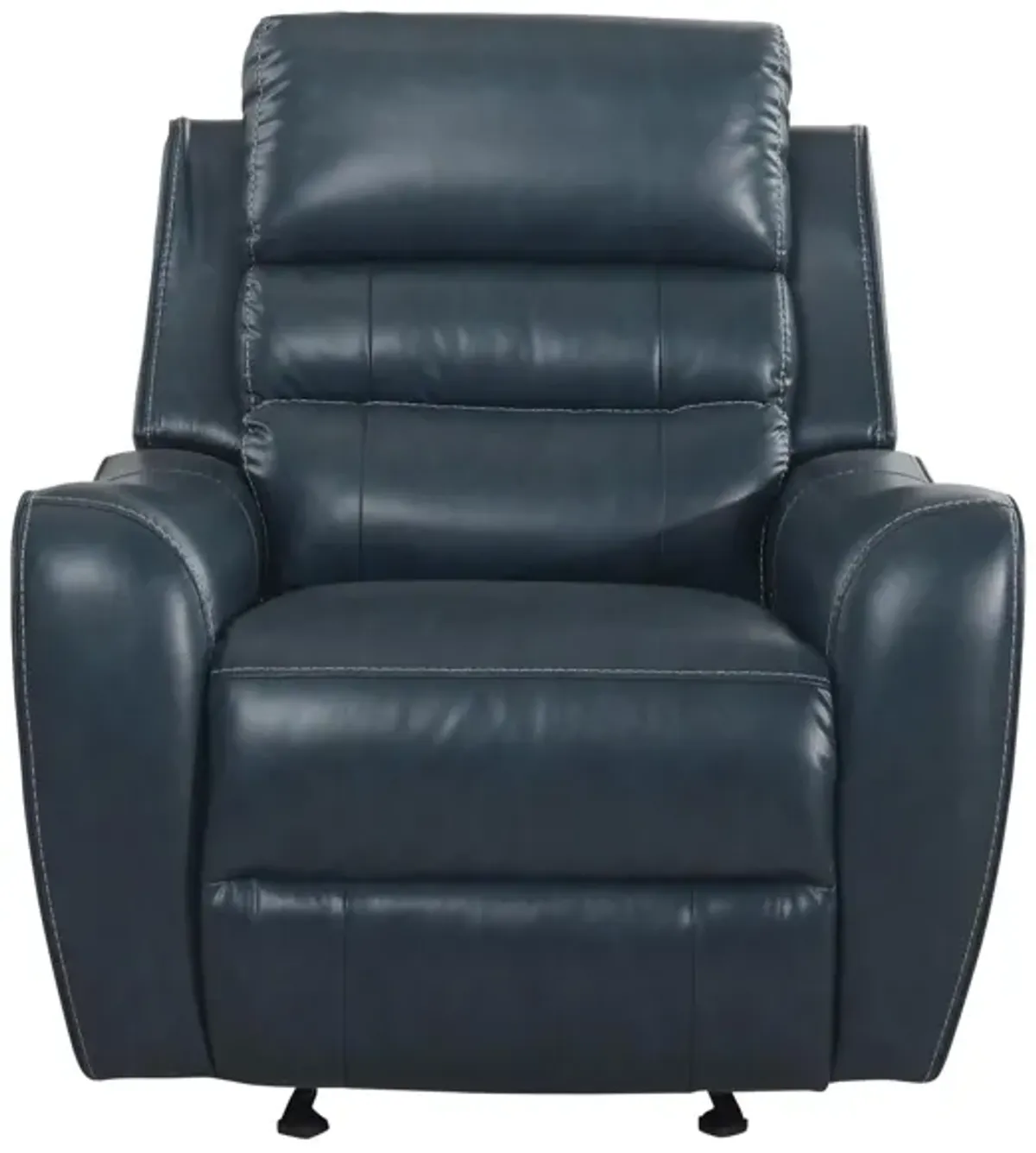 Keegan Glider Recliner in Calvana Fancy Blue by Bellanest