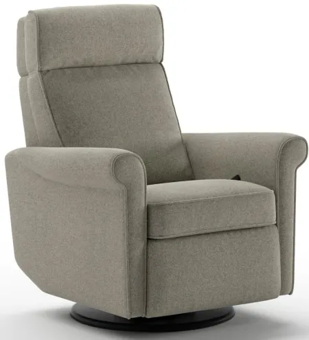 Rolled Manual Recliner in Rene 03 by Luonto Furniture