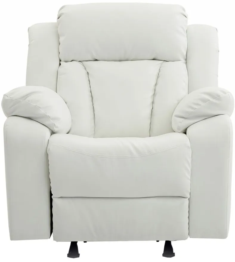 Daria Recliner in White by Glory Furniture