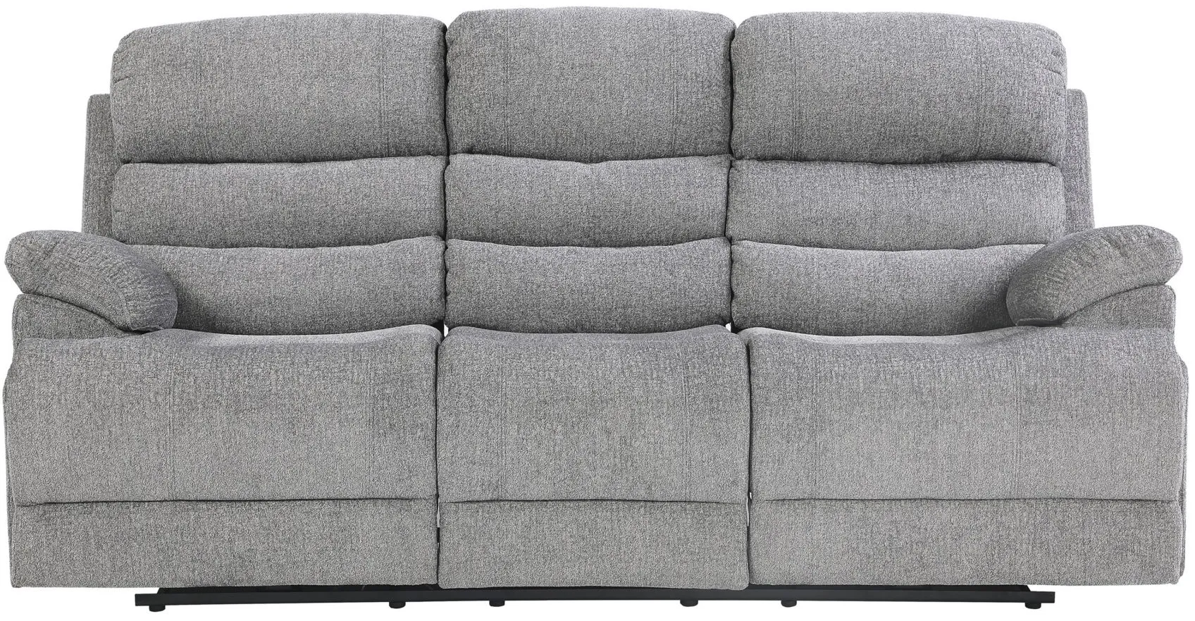 Bryce Power Double Reclining Sofa w/ Power Headrests and USB Port in Gray by Homelegance