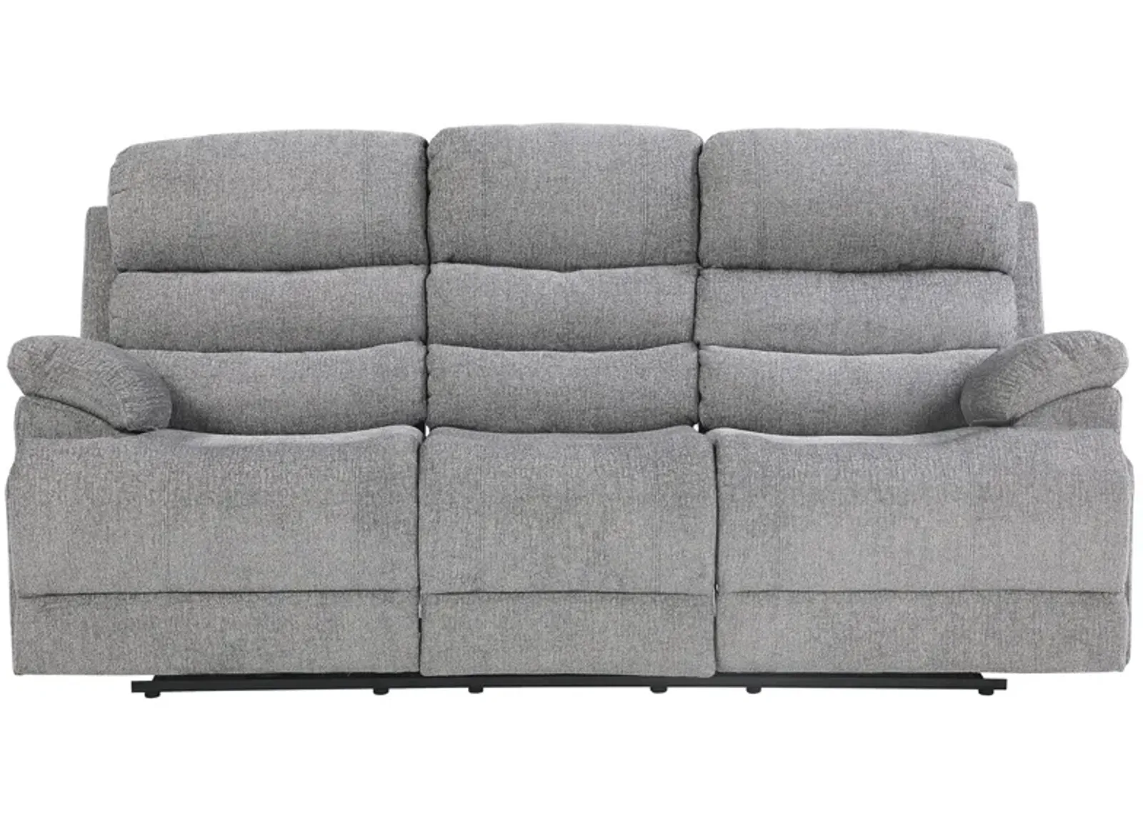 Bryce Power Double Reclining Sofa W/ Power Headrests And Usb Port in Gray by Homelegance