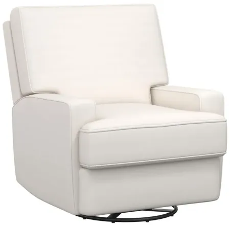 Raymond Recliner Chair in White by DOREL HOME FURNISHINGS