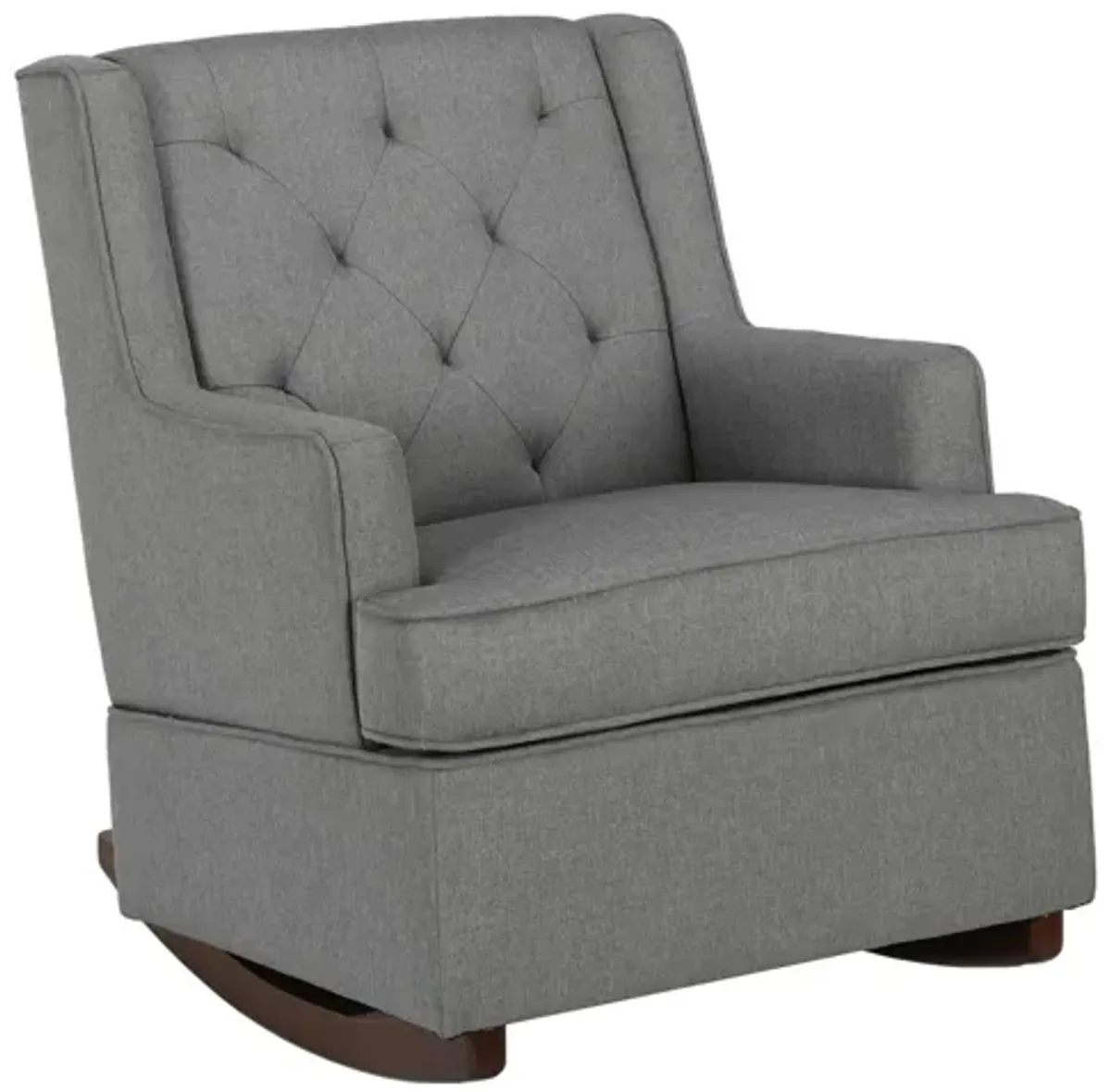 Bennet Rocker Chair in Gray by DOREL HOME FURNISHINGS