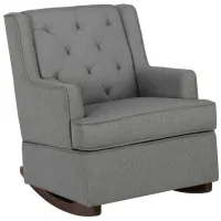 Bennet Rocker Chair in Gray by DOREL HOME FURNISHINGS