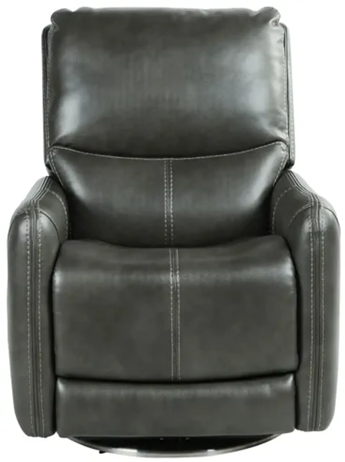 Athens Swivel Power Recliner in Charcoal by Steve Silver Co.