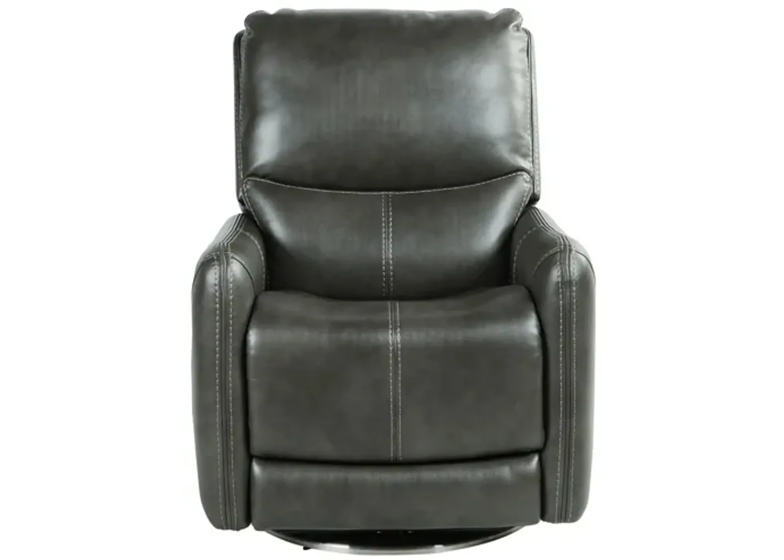 Athens Swivel Power Recliner in Charcoal by Steve Silver Co.