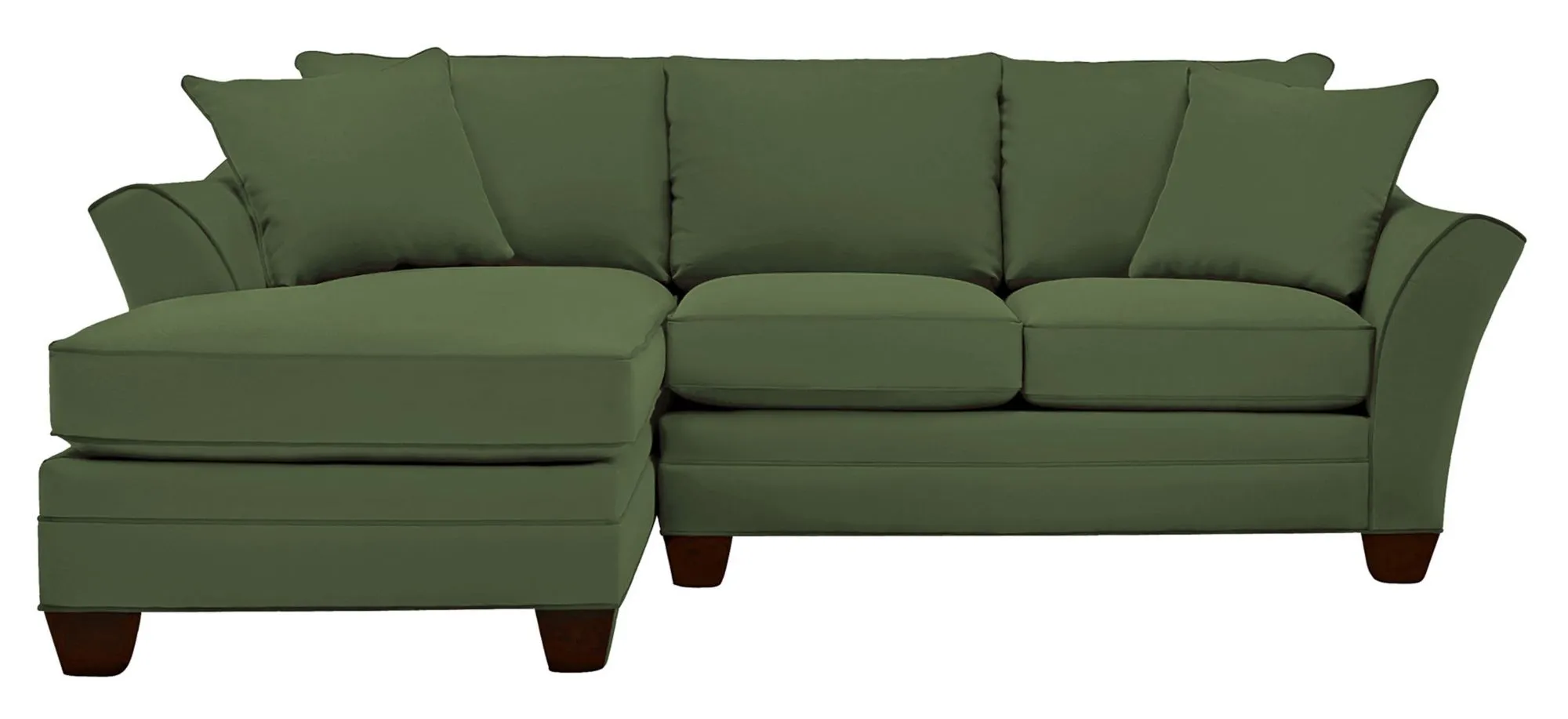 Foresthill 2-pc. Left Hand Chaise Sectional Sofa in Suede So Soft Pine by H.M. Richards