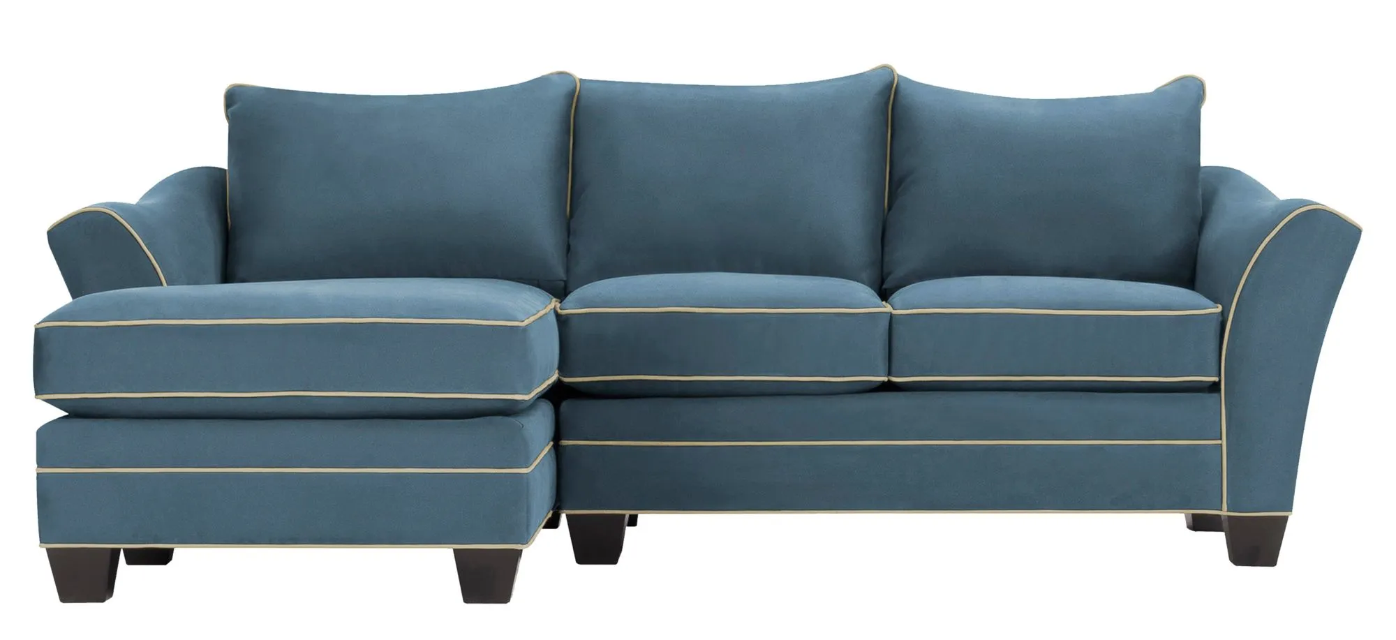 Foresthill 2-pc. Left Hand Chaise Sectional Sofa in Suede So Soft Indigo/Mineral by H.M. Richards