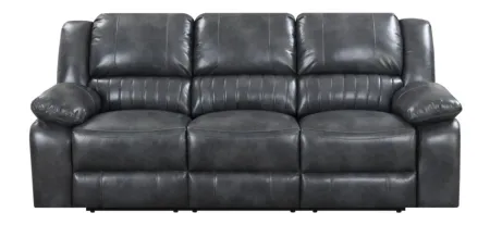 Navaro Reclining Sofa in gray by Emerald Home Furnishings