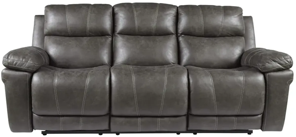 Erlangen Power Reclining Sofa w/ Adjustable Headrests in Midnight by Ashley Furniture