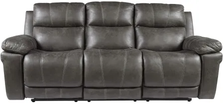 Erlangen Power Reclining Sofa w/ Adjustable Headrests in Midnight by Ashley Furniture