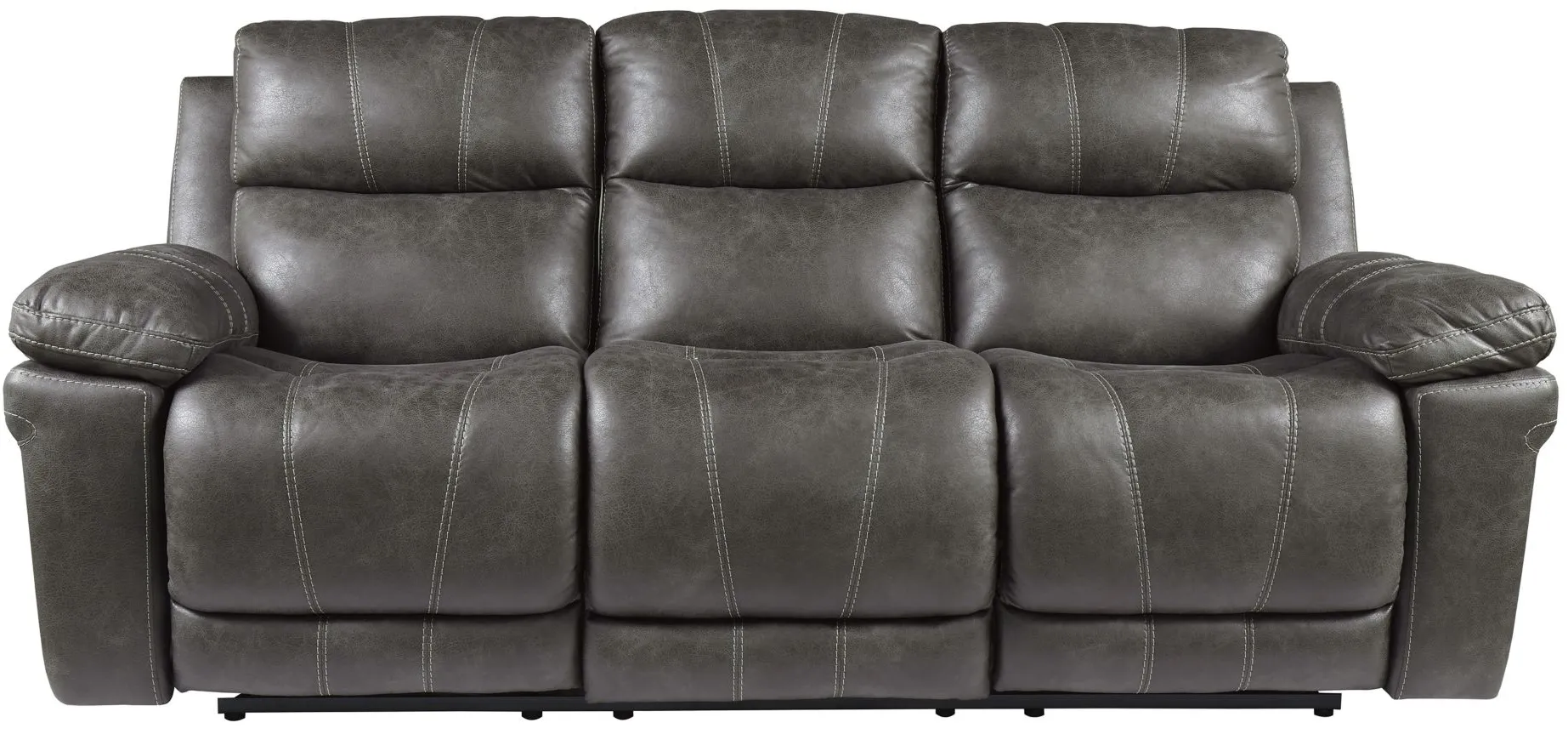 Erlangen Power Reclining Sofa w/ Adjustable Headrests in Midnight by Ashley Furniture