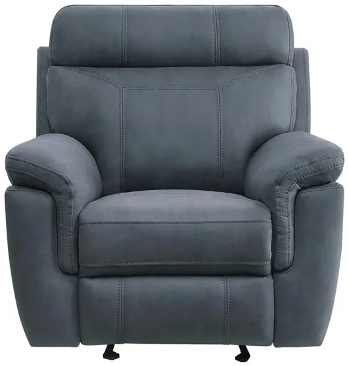 Walter Glider Reclining Chair in Blue by Homelegance