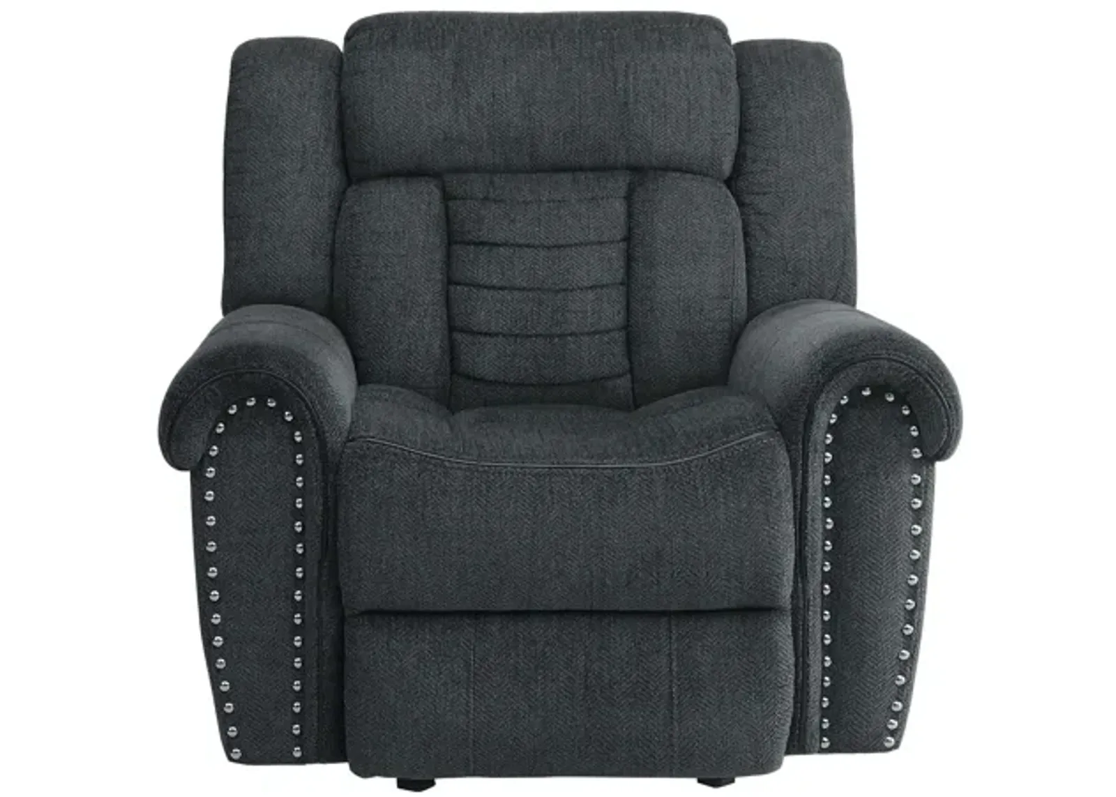 Casella Glider Recliner in Charcoal Gray by Homelegance