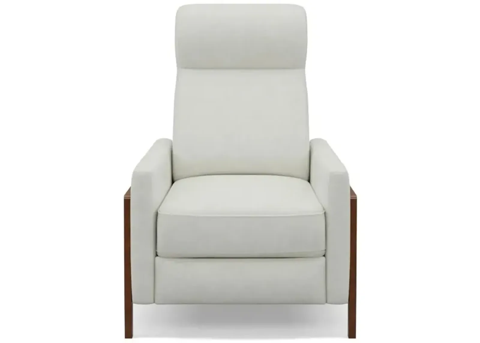 Edge Pushback Recliner in Pearl White by Sunset Trading