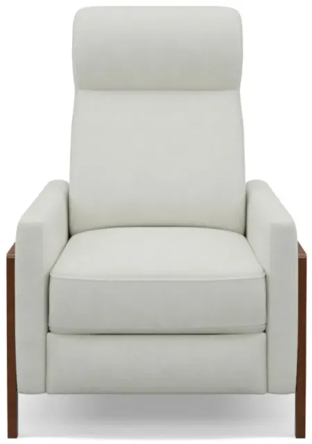 Edge Pushback Recliner in Pearl White by Sunset Trading