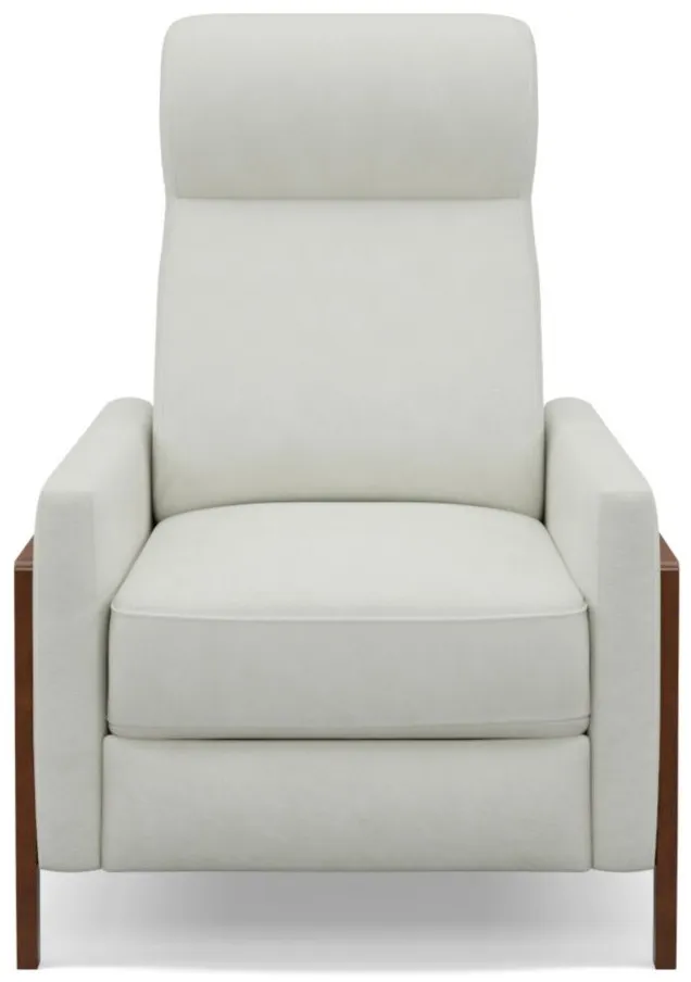 Edge Pushback Recliner in Pearl White by Sunset Trading