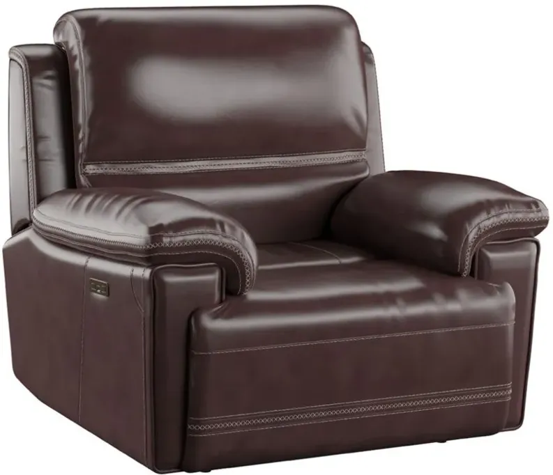Bernard Power Recliner in Kona Brown by Emerald Home Furnishings by