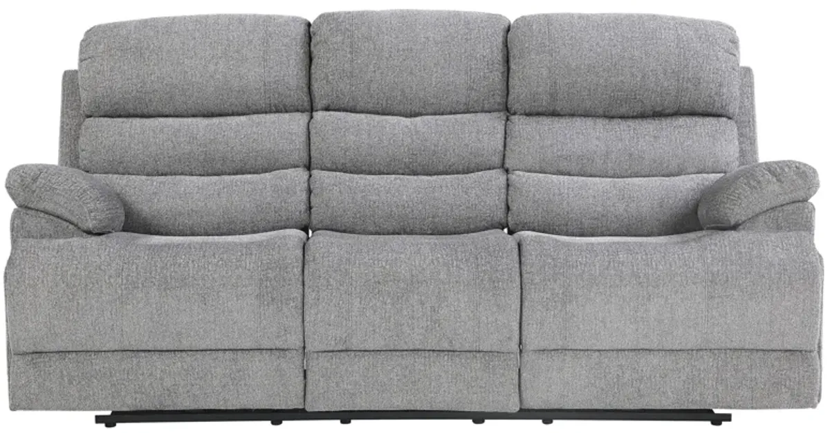 Bryce Double Reclining Sofa in Gray by Homelegance