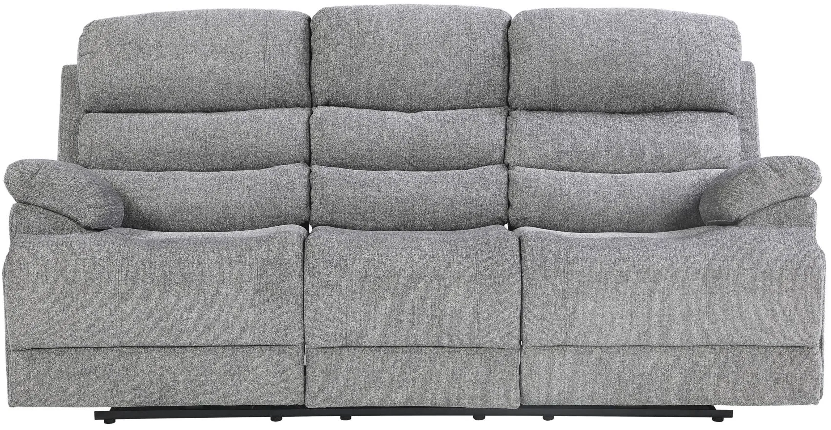Bryce Double Reclining Sofa in Gray by Homelegance