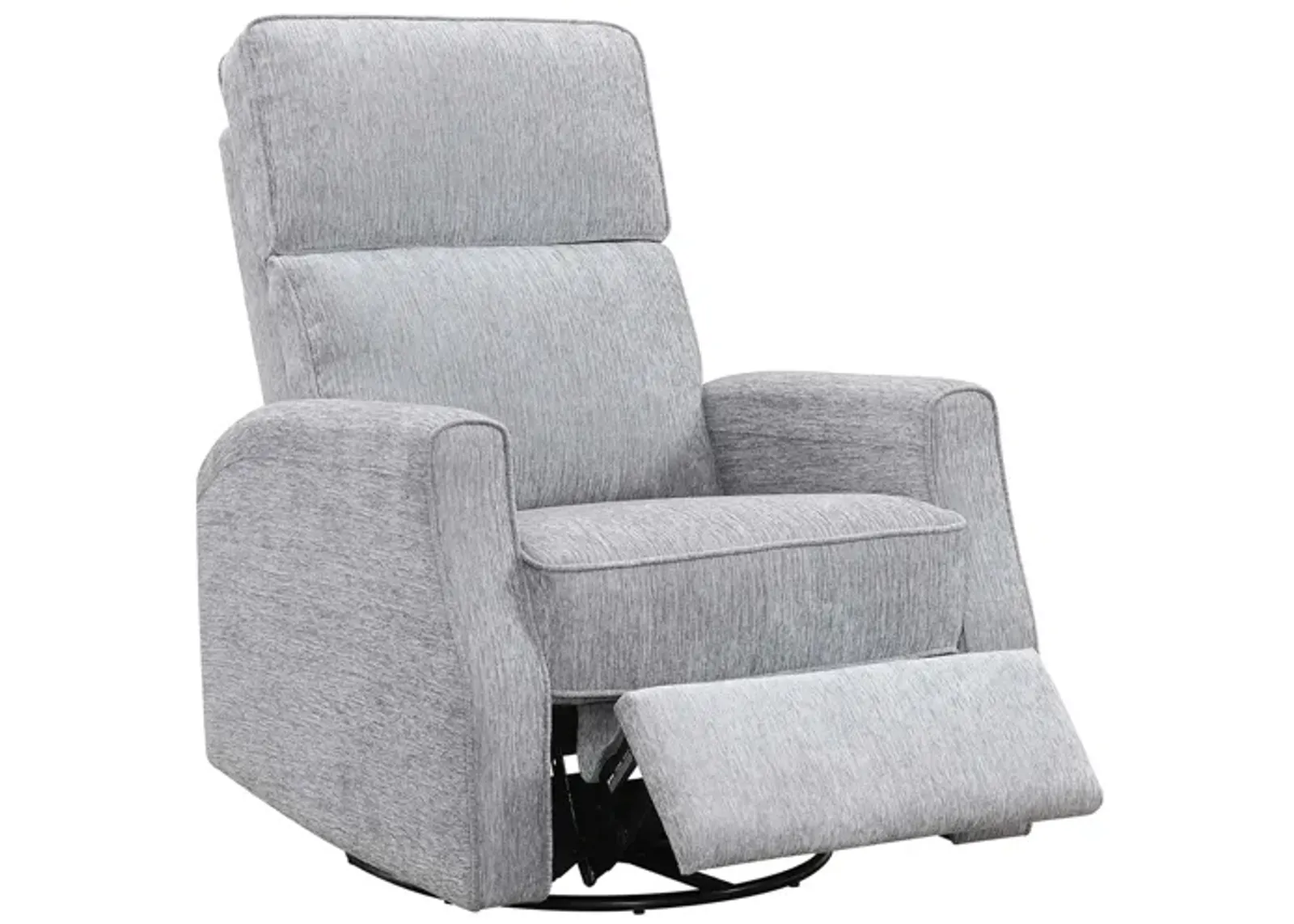 Tabor Swivel Gliding Recliner in Gray Graphite by Emerald Home Furnishings