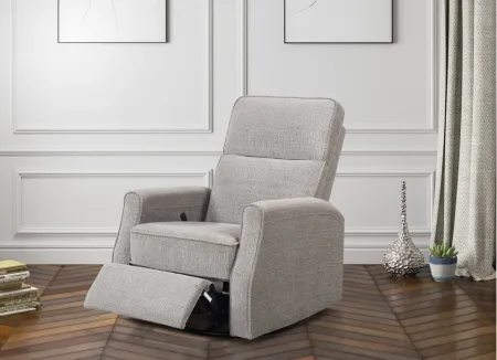 Tabor Swivel Gliding Recliner in Wheat by Emerald Home Furnishings