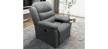 Cyrus Power Recliner Chair in Tulli Slate by Primo International