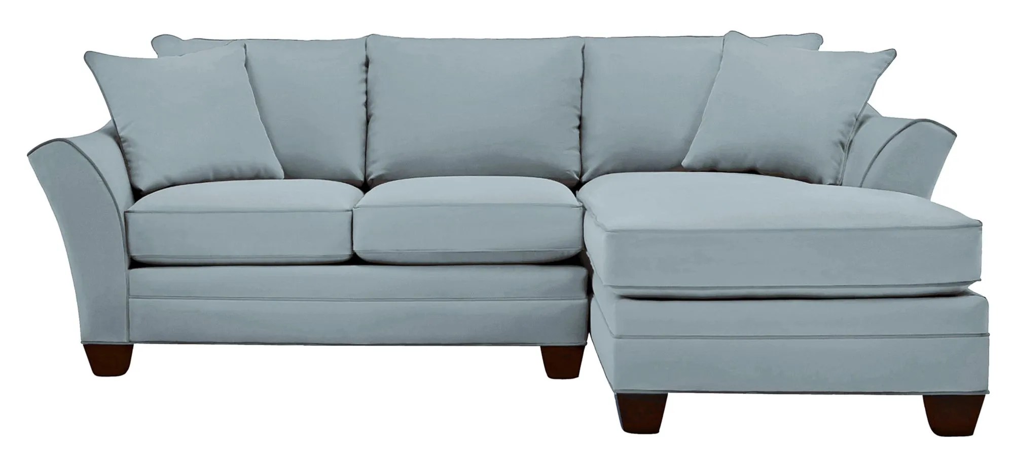 Foresthill 2-pc. Right Hand Chaise Sectional Sofa in Suede So Soft Hydra by H.M. Richards