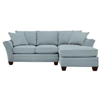 Foresthill 2-pc. Right Hand Chaise Sectional Sofa in Suede So Soft Hydra by H.M. Richards