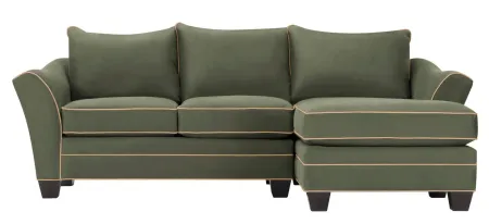 Foresthill 2-pc. Right Hand Chaise Sectional Sofa in Suede So Soft Pine/Khaki by H.M. Richards